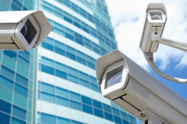 Surveillance cameras clipart