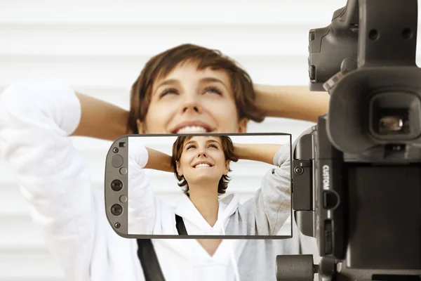 Відео цифровою камерою — стокове фото