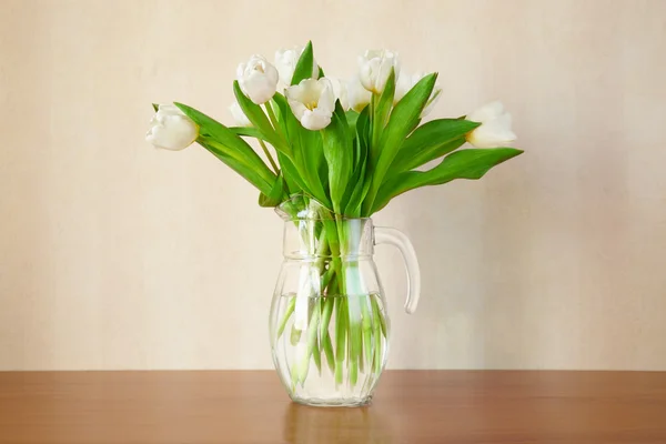 Białe tulipany — Zdjęcie stockowe