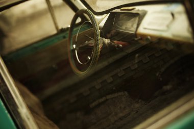 Vintage car (tilt-shift lens) clipart