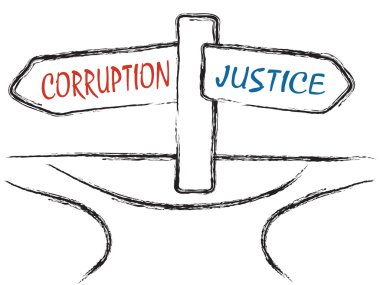 Corruption and Justice clipart