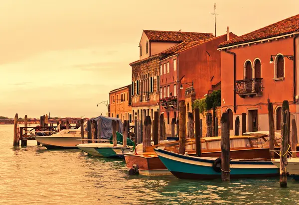 Murano boats in Venice — Stock Photo, Image