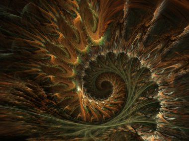 Spiral fractals background clipart