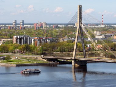 Vansu Bridge over Daugava clipart