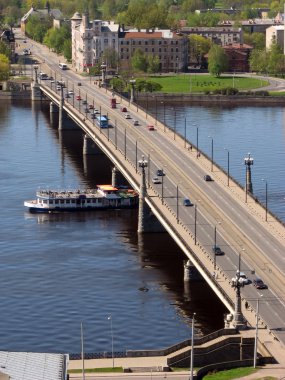 Stone Bridge in Riga clipart