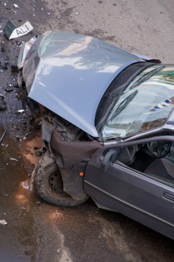 Araba sonra trafik kazası