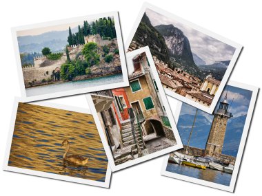 Postcards from Lake Garda clipart