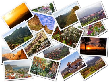 Collage of Gran Canaria photos clipart