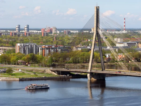 Vansu Bridge over Daugava — Stock Photo, Image