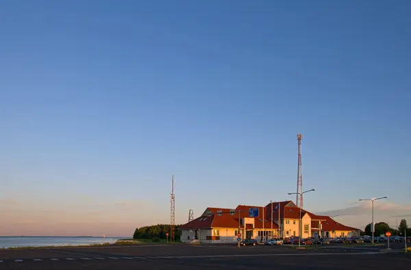 stock image Heltermaa port