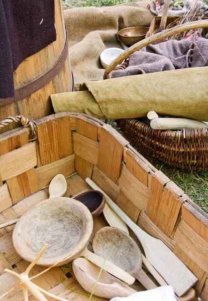 el yapımı yemekleri ve sepetleri