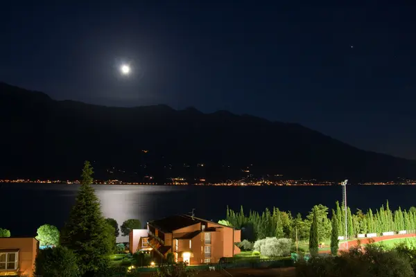 stock image Lake at night