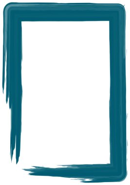 Blue paint frame clipart