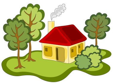 Country house clipart