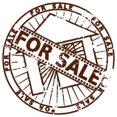 Grunge stamp FOR SALE clipart