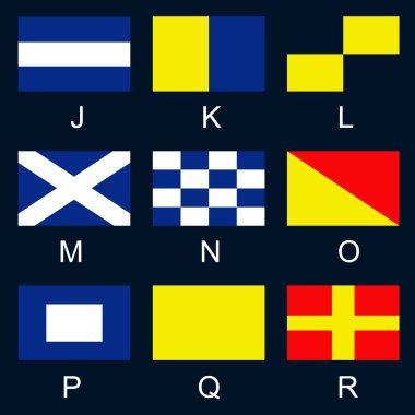 j r Denizcilik işaret bayrakları