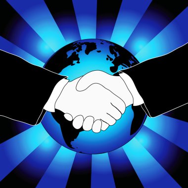 Handshake illustration clipart