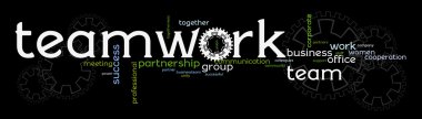 Business teamwork banner clipart