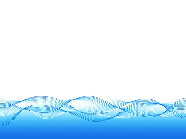 stock vector Blue wavy background