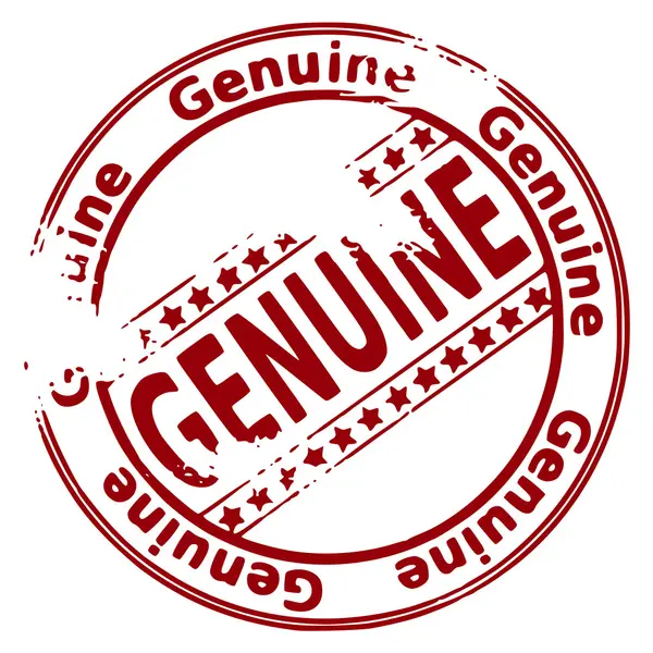 Grunge stamp GENUINE — Stock Vector