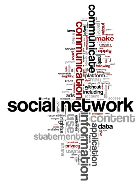 stock vector Networking words