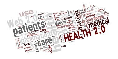 Health 2.0 wordcloud clipart