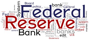 Federal Reserve Bank Concptual Words clipart