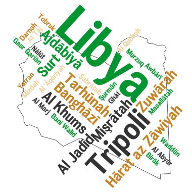 Libya map and cities