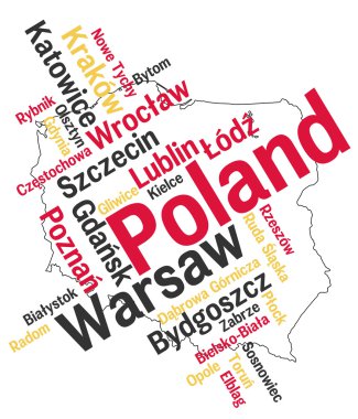 Polonya harita ve şehirler