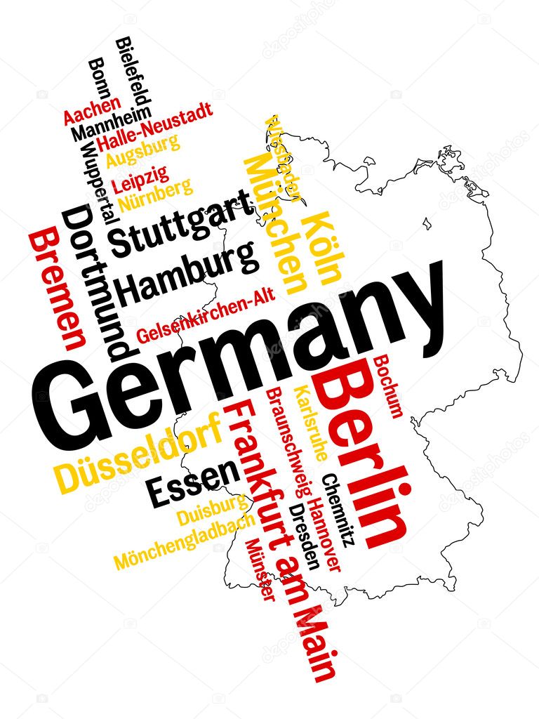 Germany map and cities