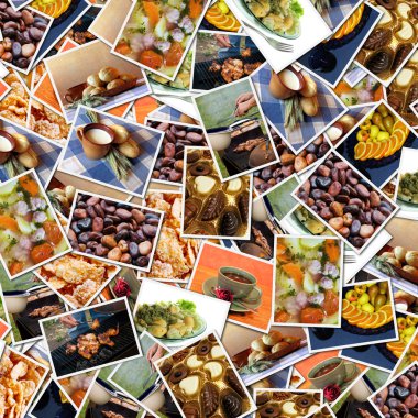 Food photos background clipart