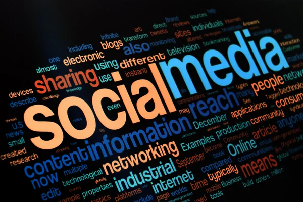 stock image Social Media Words