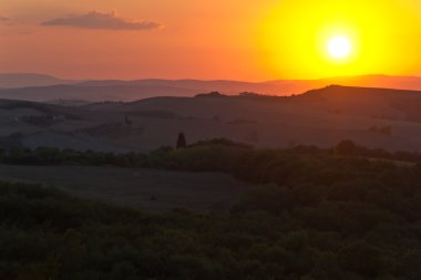 akşam Siena, İtalya