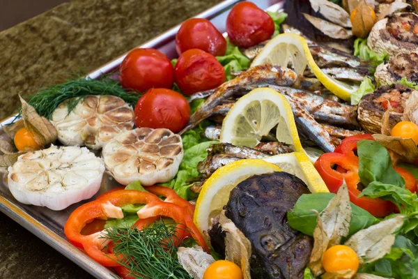 stock image Grilled seafood