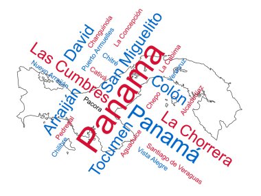Panama harita ve şehirler
