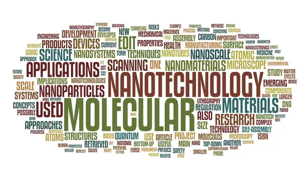 stock vector Nanotechnology words cloud