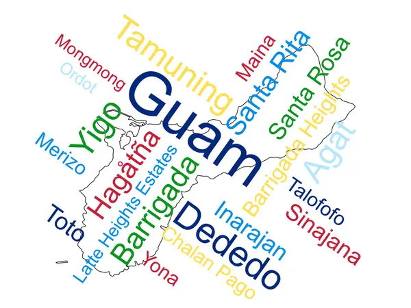 Guam — Stock Vector