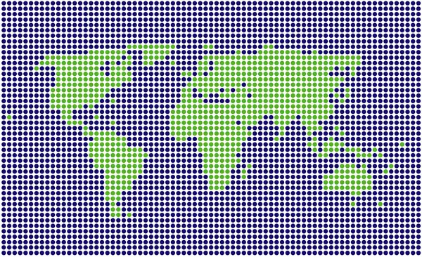 noktalı Dünya Haritası