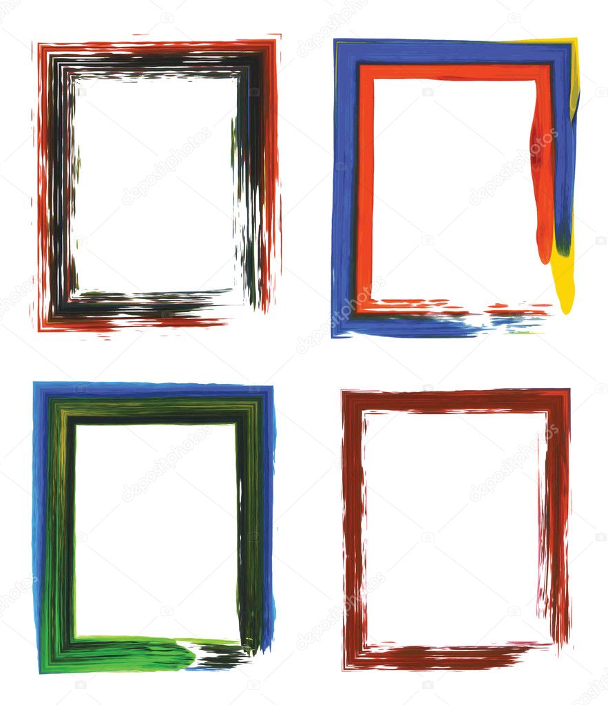 Painted portrait frames