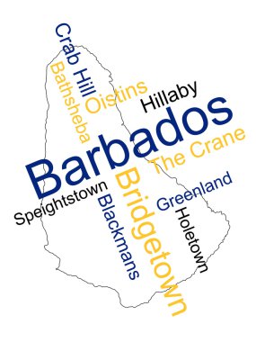 Barbados Haritası ve şehirler