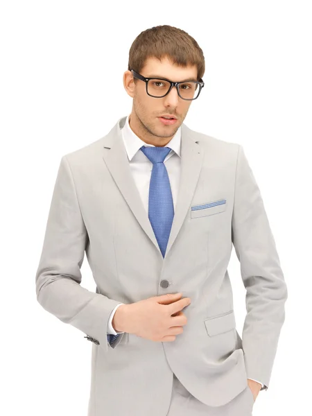 Homem de negócios calmo em óculos — Fotografia de Stock