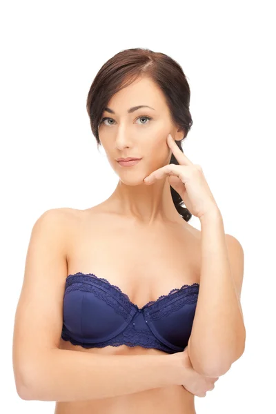 Beautiful woman in bra — Stock Photo, Image