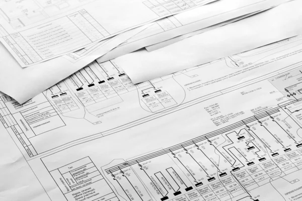 Architectural Plan Drawings — Stock Photo, Image