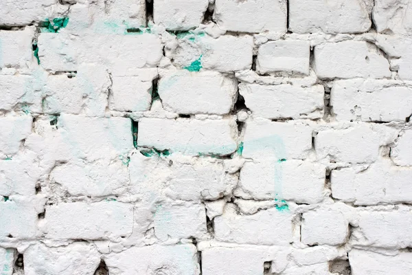 Witte bakstenen muur patroon — Stockfoto