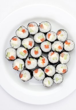 Sushi on a plate clipart