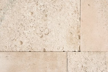 Wall surface from old yellow coquina stone clipart
