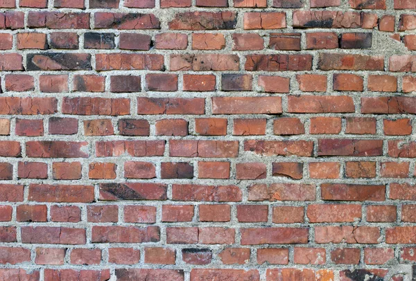 Stary mur wyblakły Witraż z czerwonej cegły — Zdjęcie stockowe
