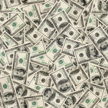 Dollars seamless background. clipart