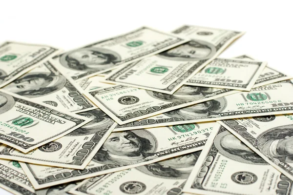 Stack of one hundred dollar bills U.S. — Stock Photo, Image