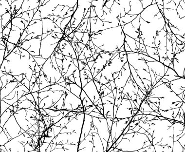 Seamless vector texture of the branches clipart